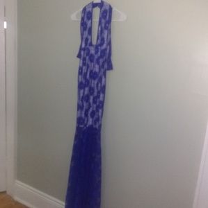 ✨NWOT Blue mermaid style cocktail dress